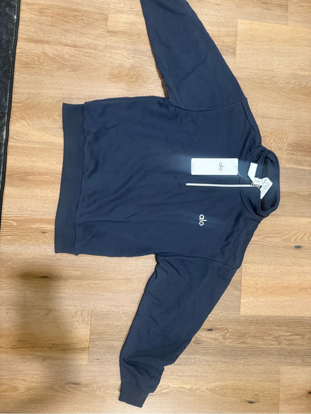 ALO Yoga Navy Quarter-Zip Pullover